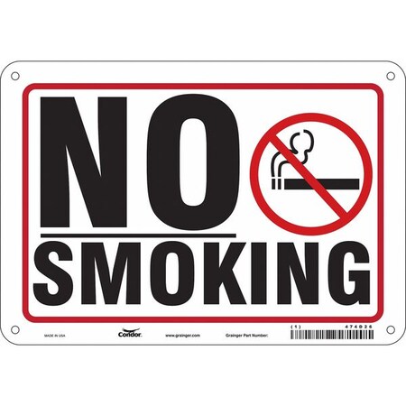 Safety Sign, 7" H, 10" W, Polyethylene, Vertical Rectangle, English, 474D26
