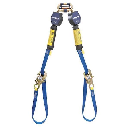 Nano-Lok(TM) Self-Retracting Lifeline, 9 ft. Length, Carabiner, Steel, 2 Leg(s)