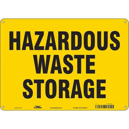 Safety Sign, 10 in Height, 14 in Width, Aluminum, Horizontal Rectangle, English, 470D83