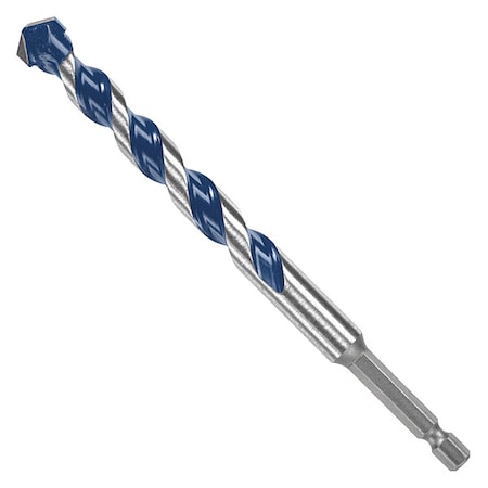 4-Cutter Hammer Drill Bit 1/2" x 6.000"L, Hex