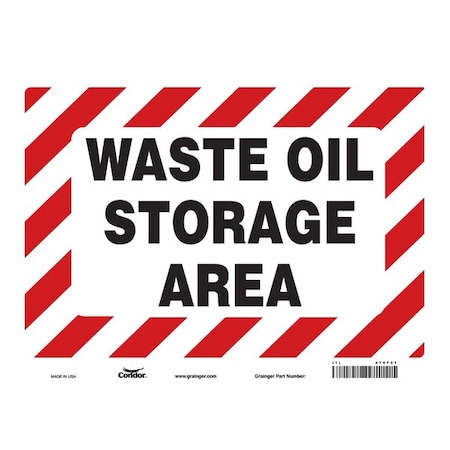 Safety Sign, 10 in Height, 14 in Width, Vinyl, Horizontal Rectangle, English, 470F21