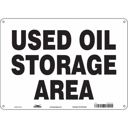 Safety Sign, 10 in Height, 14 in Width, Aluminum, Horizontal Rectangle, English, 470F12