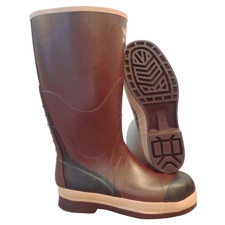 Unisex Viking(R) Tall Rubber Boots, Steel Toe, 16" Height, Brown, 8