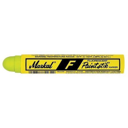 Paint Crayon, Large Tip, Fluorescent Yellow Color Family, 12 PK