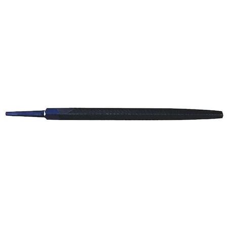 Three Square File,Dbl Cut,6In,Blk Oxide