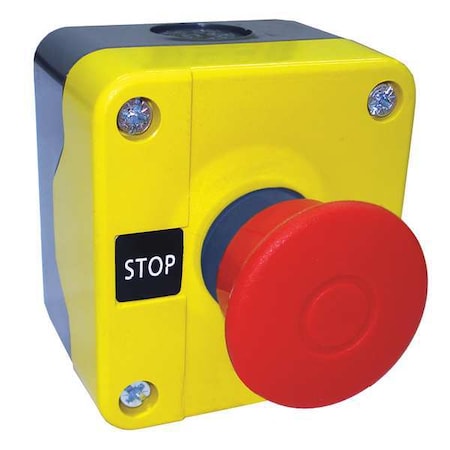 Push Buttn Cntrol Station,1NC,Mshrm Head