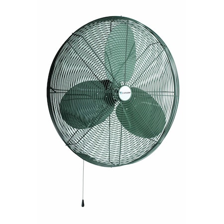 Industrial Fan, Wall Mount, 30 in Blade Dia, 120V, 11,100/9,068/7,658 cfm, Oscillating