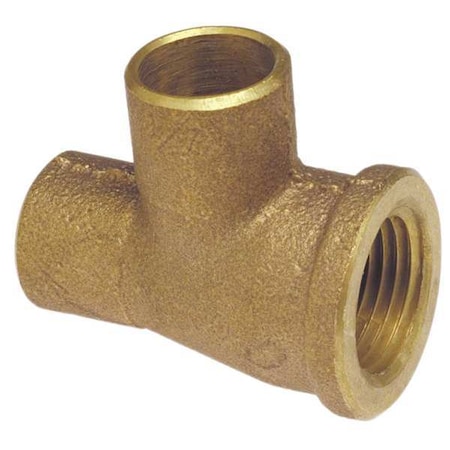 Tee,Low-Lead Cast Bronze,C x FNPT x C