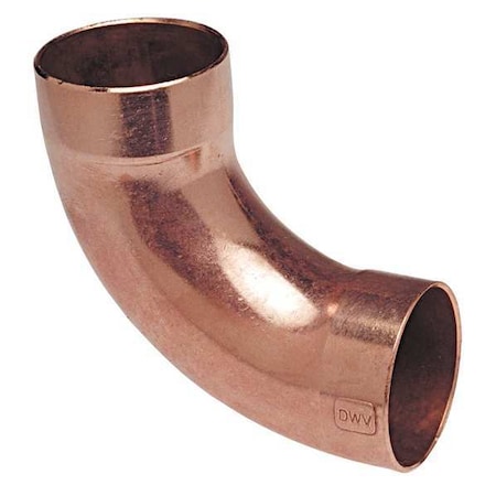1-1/2" NOM C Copper 90 Degree DWV Long Radius Elbow