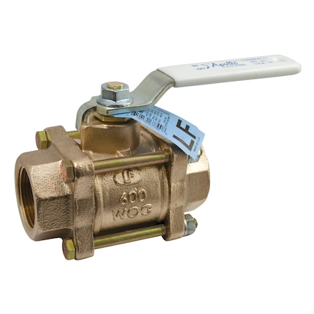 1" FNPT Bronze Ball Valve Inline