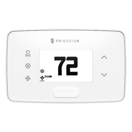 Thermostat, White, 3-7/16 in W
