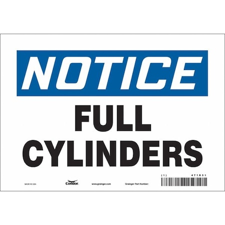 Safety Sign, 7 in Height, 10 in Width, Polyethylene, Vertical Rectangle, English, 471R49
