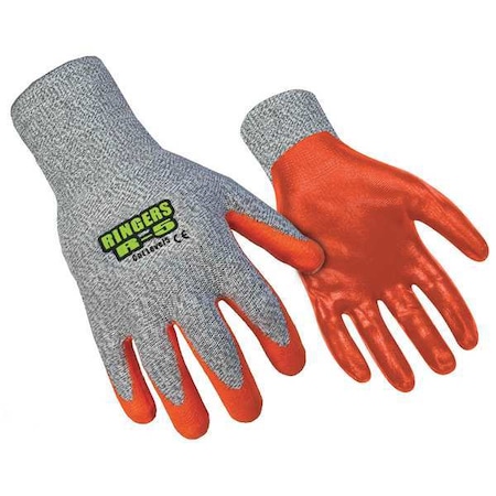 Cut Resistant Coated Gloves, Cut Level A4 ,Nitrile ,S 1 PR