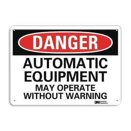 Danger Sign,10" W,7" H,0.040" Thickness, U3-1120-NA_10x7