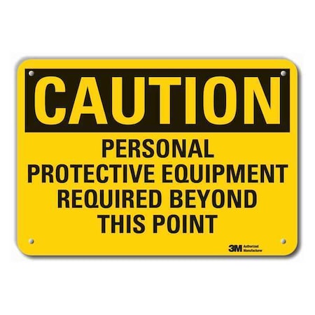 Caution Sign,14" W,10" H,0.055" Thick, LCU3-0440-NP_14x10