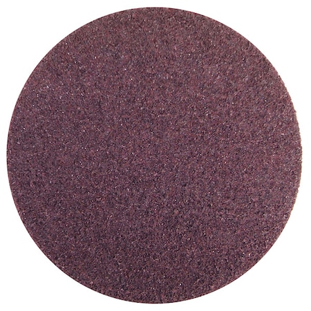 Hook-and-Loop Surface Conditioning Disc, 4" Dia, No Hole, Aluminum Oxide, 80 Grit, Non-Woven Type