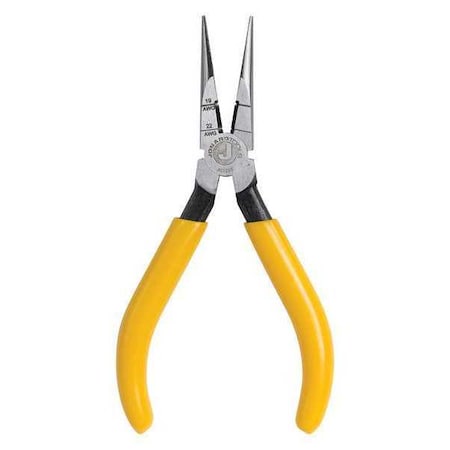 6 3/4 in Jonard's Long Nose Plier,Side Cutter Ergonomic With Dipped Plastic Grips Handle