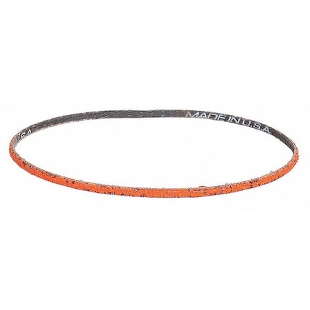 Sanding Belt, 6 in W, 48 in L, Coated, Ceramic, 60 Grit, Coarse, Blaze R980P, Orange