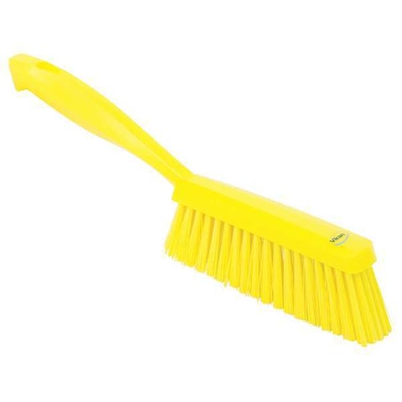 1 19/32 in W Bench Brush, Soft, 6 3/4 in L Handle, 7 in L Brush, Yellow, Plastic, 13 in L Overall