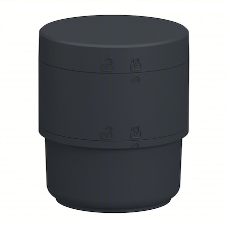 Tower Light Base,2 13/16 in dia.,Gray