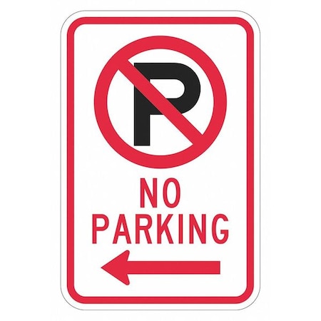 No Parking Sign,18" x 12, T1-2885-HI_12x18