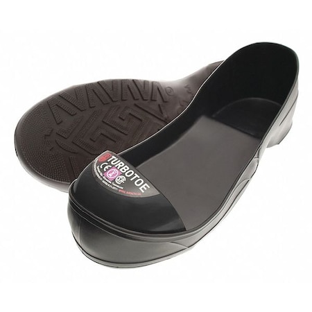 Turbotoe Steel Toe Cap, Overshoes, PVC, Black, Men's Size 15-16, 3XL, 1 Pair