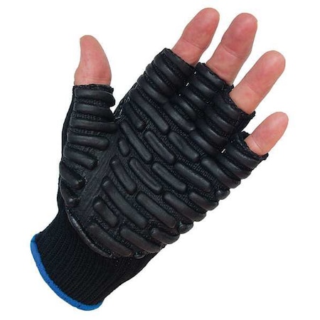 Anti-Vibration Gloves, Half, L,PR