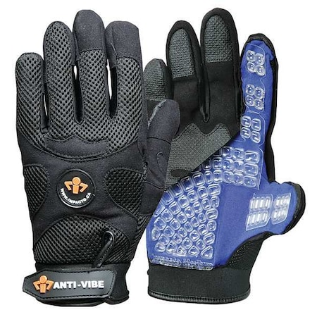 Anti-Vibration Gloves,Full,XL,PR