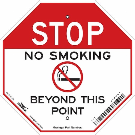 Safety Sign, 12 in H, 12 in W,  Square, English, 474G07