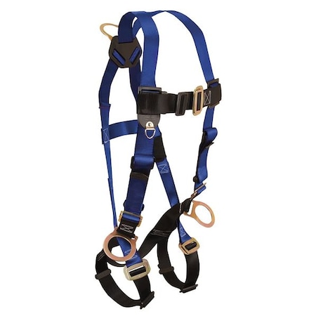 Condor Full Body Harness, XL/2XL, 425 lb., Mating Chest/ Mating Leg Straps, Back, Hips D-Ring