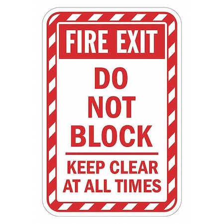 Warning Sign, 18 in H, 12 in W, Aluminum, Vertical Rectangle, English, T1-1824-HI_12x18