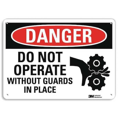 Danger Sign,10" W,7" H,0.040" Thickness, U1-1085-NA_10x7
