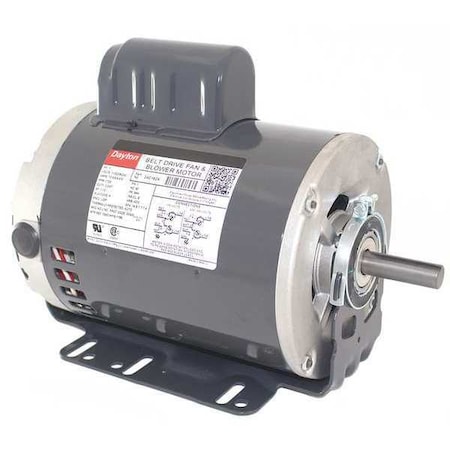 Belt Drive Motor, 1 Speed, Open Dripproof, Cradle Base Mount, 1 HP, 1,725 Nameplate RPM, Auto