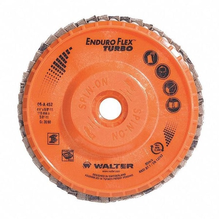 Flap Disc,Coarse,Grit 36/60