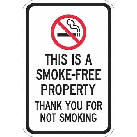 Facility Sign, 18 in H, 12 in W, Aluminum, Rectangle, English, T1-1079-DG_12x18
