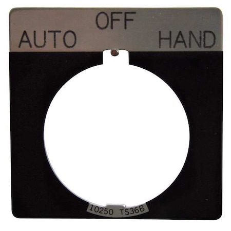 Legend Plate,Automatic Off Hand,Black