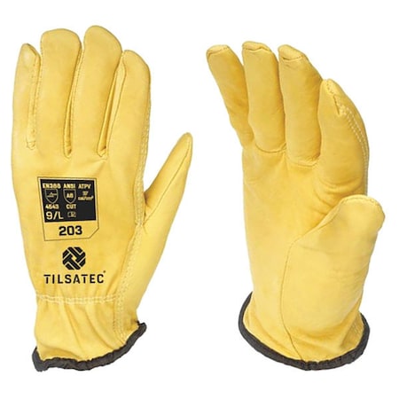 Cut-Resistant Driver Gloves, Cut Level A6 ,Uncoated ,8 1 PR