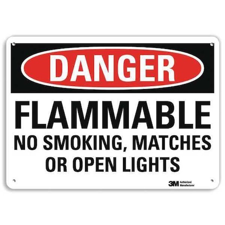Danger Sign, 10" H, 14 in W,  Horizontal Rectangle, English, U3-1507-NA_14x10
