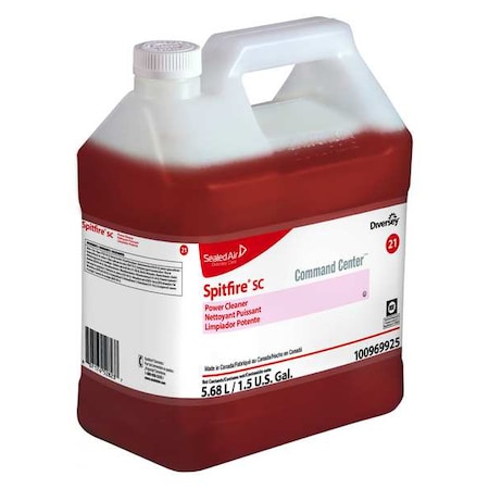 Cleaner/Degreaser, 1.5 Gal Jug, Liquid, Red, 2 PK