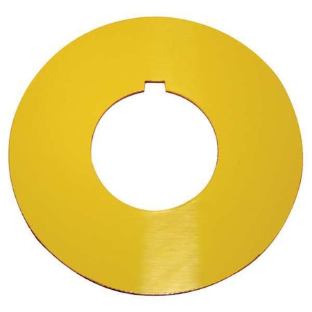Blank Legend Plate,Round,Yellow or Red
