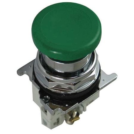Cutler-Hammer Non-Illuminated Push Button,30mm,Green