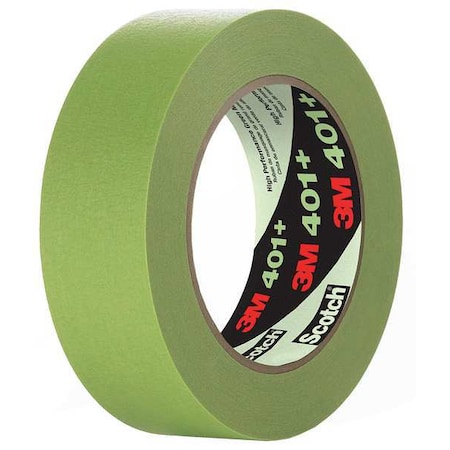 Painter's Tape, 6 mm W x 55 m L, 6.7 mil Thick, Green, Rubber Adhesive, 96 PK