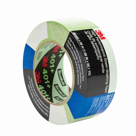 Painter's Tape, 48 mm W x 55 m L, 6.7 mil Thick, Green, Rubber Adhesive