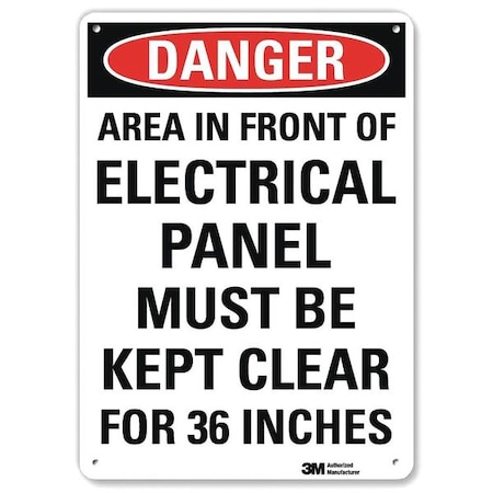 Danger Sign,10" W,14" H,0.040" Thickness, U1-1083-NA_10x14