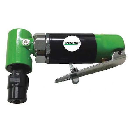 Right Angle Air Grinder, 1/4 in NPT Female Air Inlet, 1/8" and 1/4" Collet, Medium Duty, 18,000 RPM