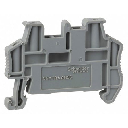End Clamp,Clip-OnMnt,35mm DIN Rail