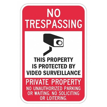 Warning Sign, 24 in H, 18 in W, Aluminum, Vertical Rectangle, English, T1-1084-DG_18x24