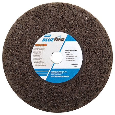 Straight Grind Wheel,6 D,1 T,5/8 Arbor