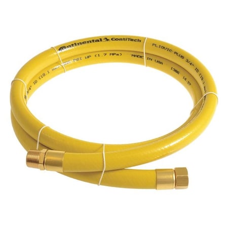 3/4" x 10 ft PVC Coupled Multipurpose Air Hose 250 psi YL