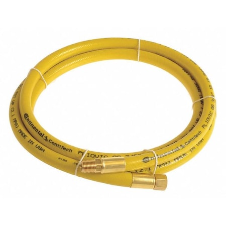 1/2" x 10 ft PVC Coupled Multipurpose Air Hose 300 psi YL